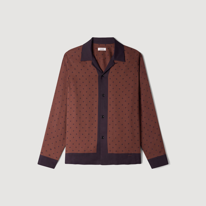 Camisa con motivo Square Cross