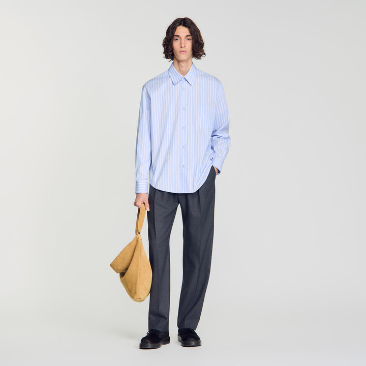 Camisa de algodón de rayas