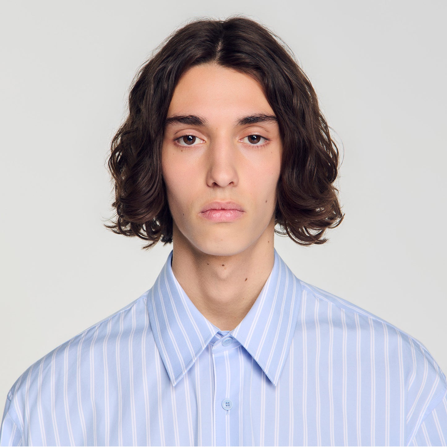 Camisa de algodón de rayas