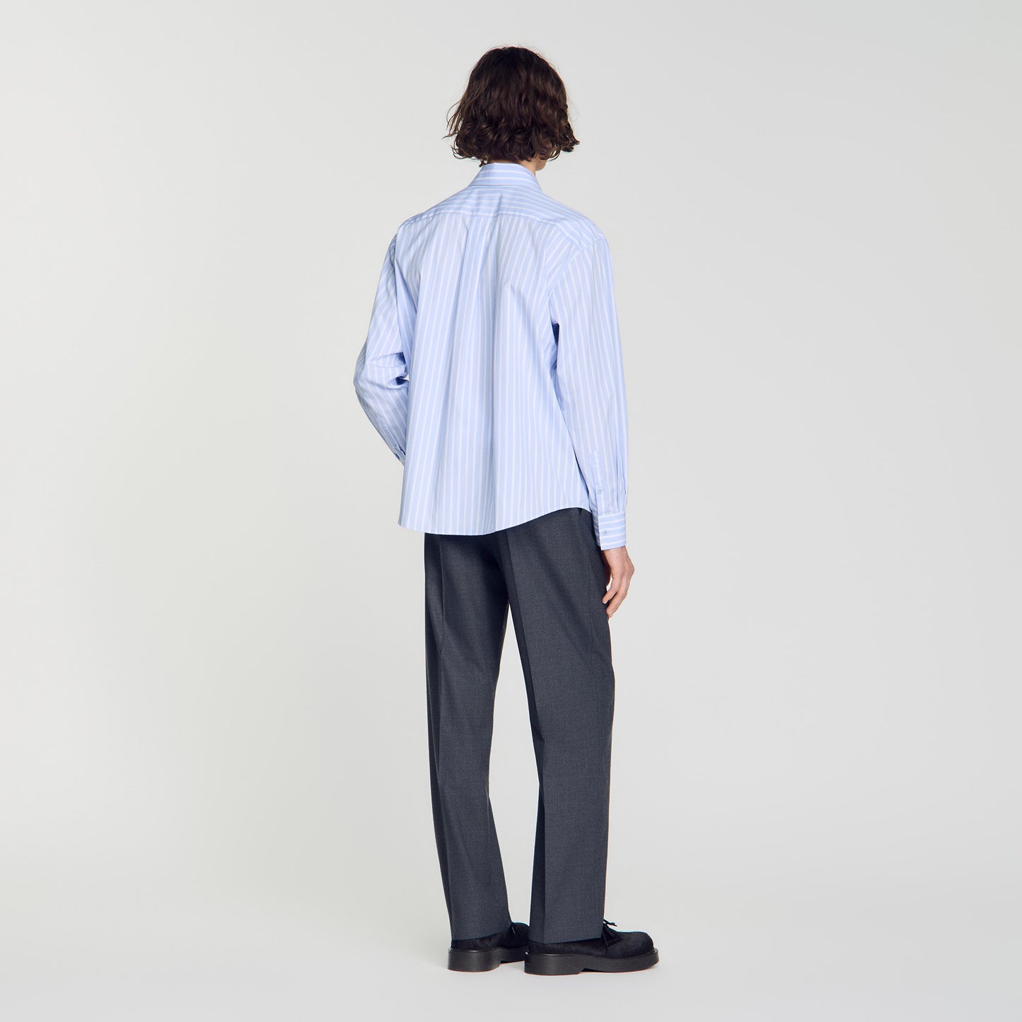 Camisa de algodón de rayas