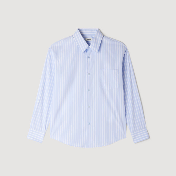 Camisa de algodón de rayas