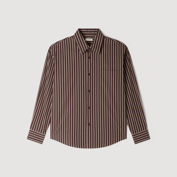 Camisa de algodón de rayas