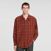 Camisa con flocado de terciopelo
