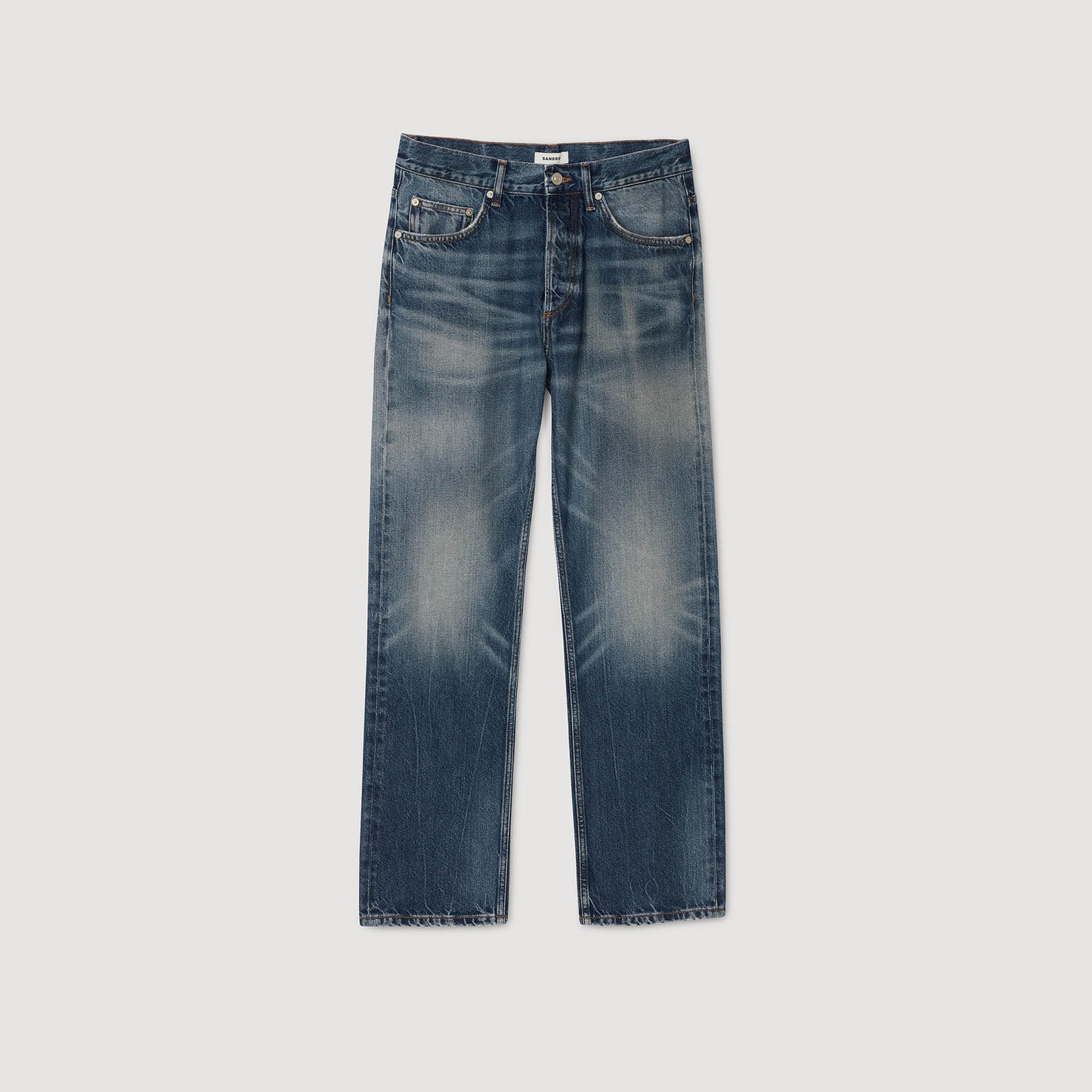 Vaquero regular descolorido