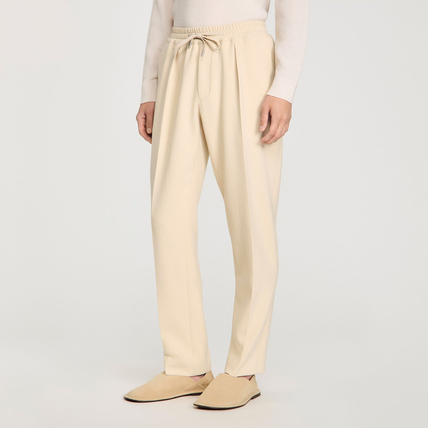 Pantalón recto elástico