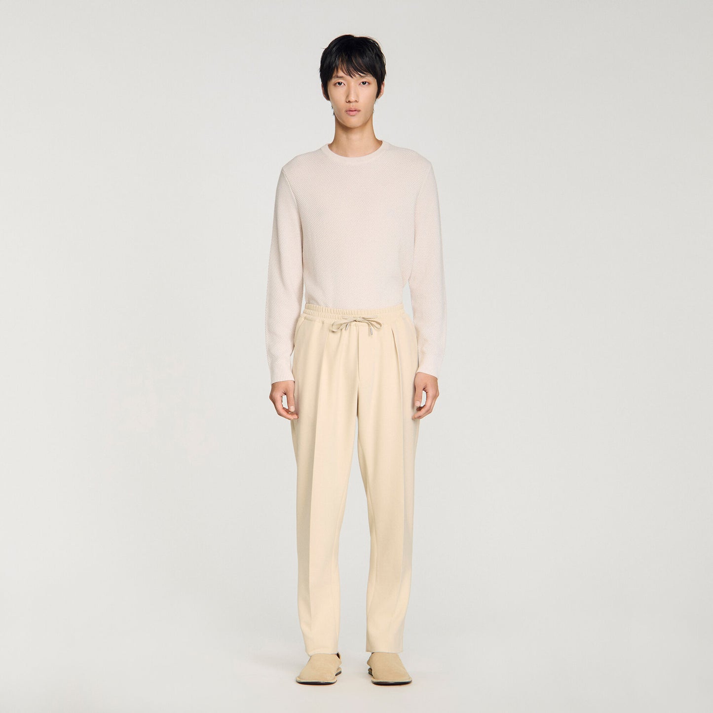 Pantalón recto elástico