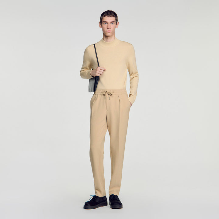 Pantalón recto elástico