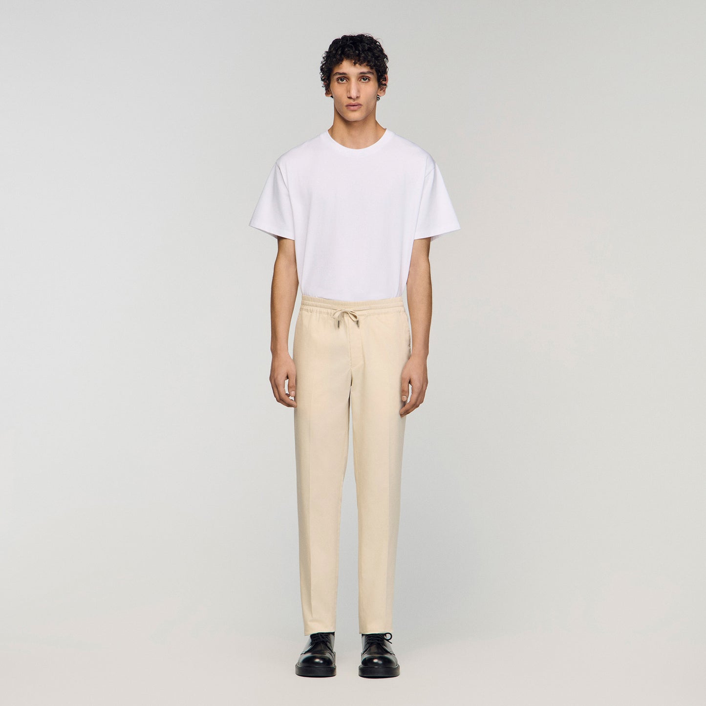 Pantalón recto elástico