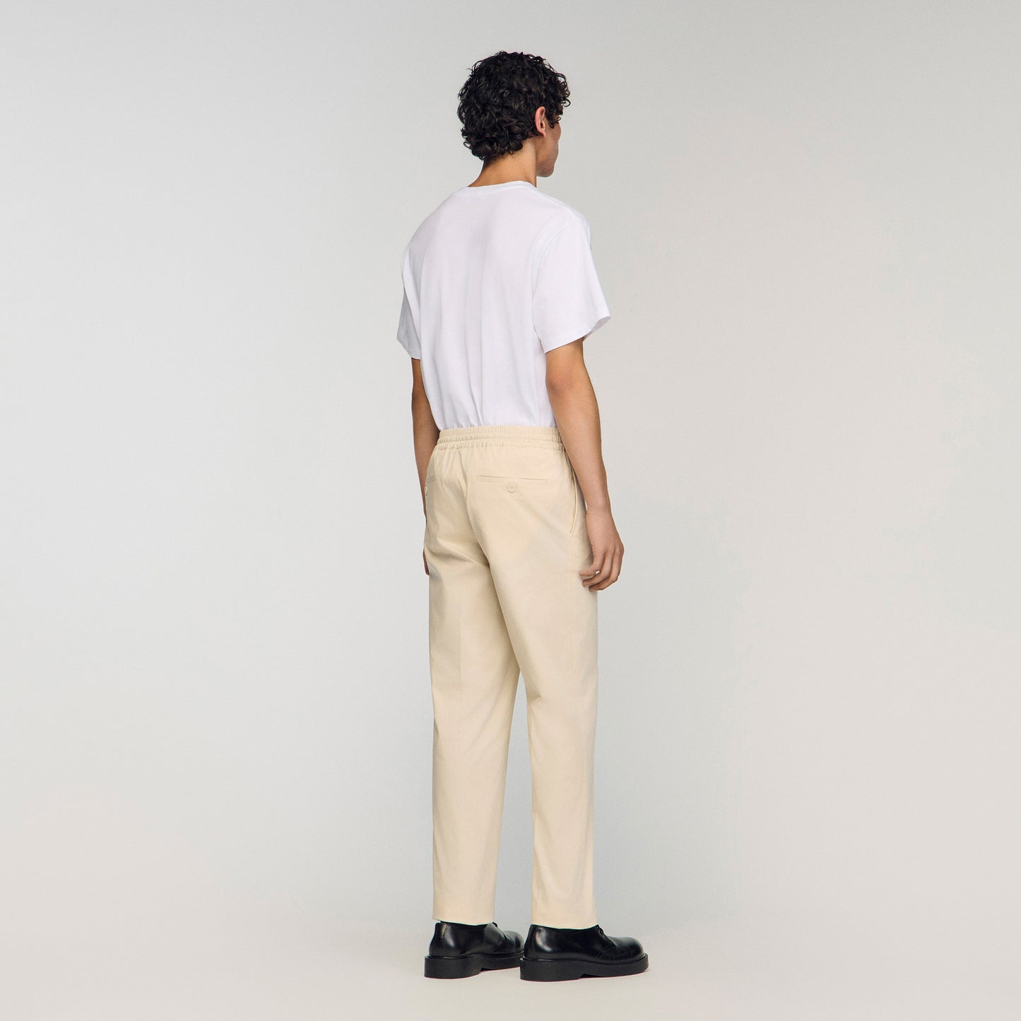 Pantalón recto elástico