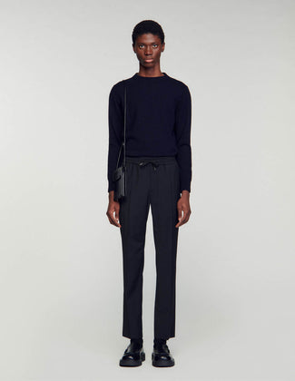 Pantalón recto elástico