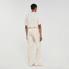 Pantalón ancho de algodón elástico