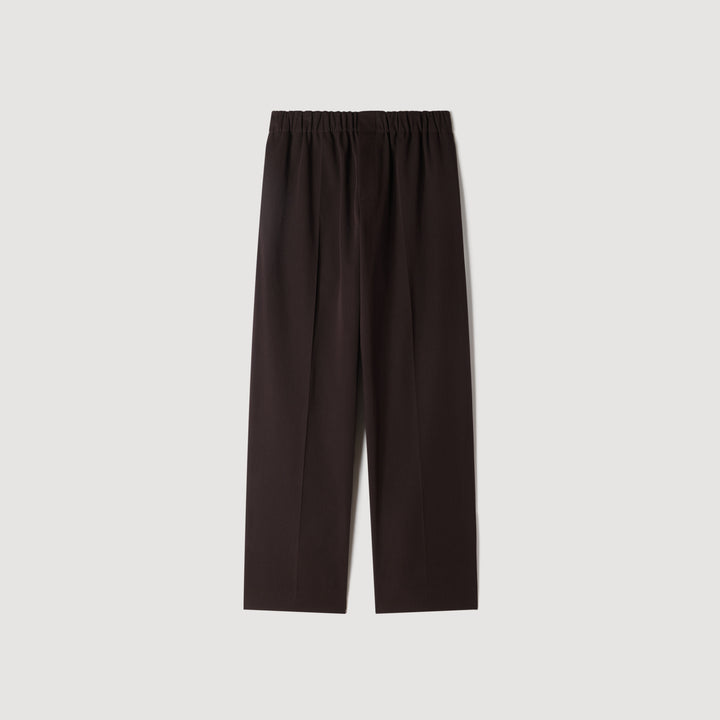 Pantalón ancho con cintura elástica