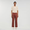 Pantalón ancho de algodón elástico
