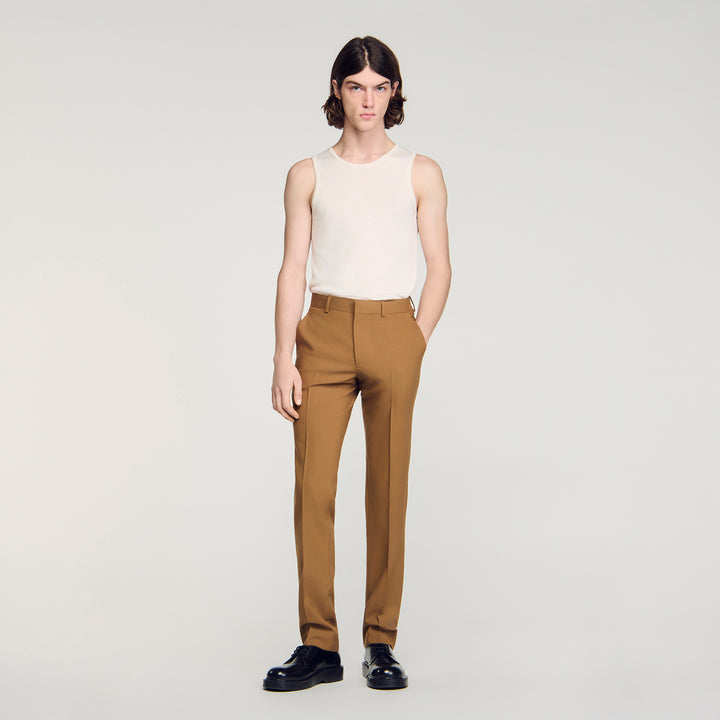 Pantalón de traje de lana