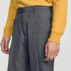 Pantalón ancho de traje de lana