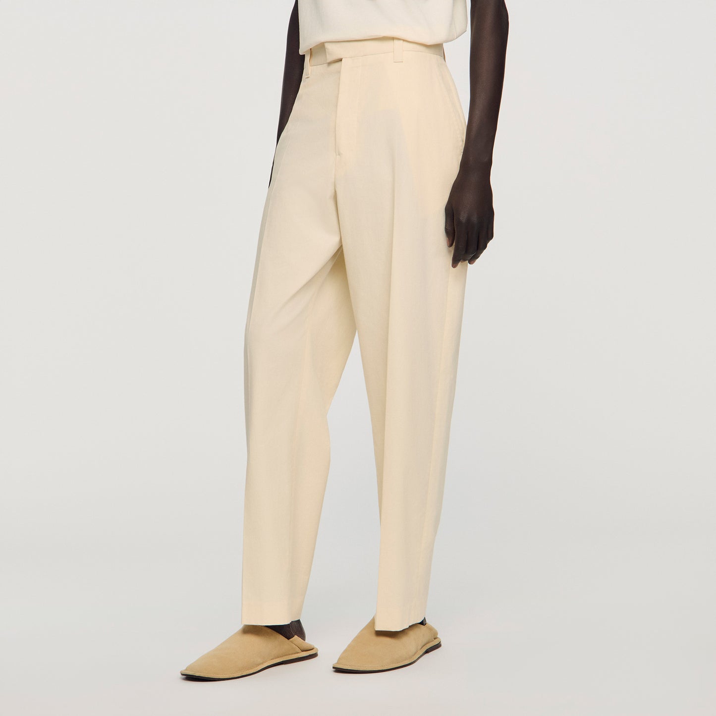 Pantalón ancho de algodón