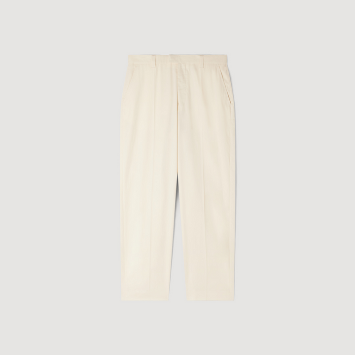 Pantalón ancho de algodón
