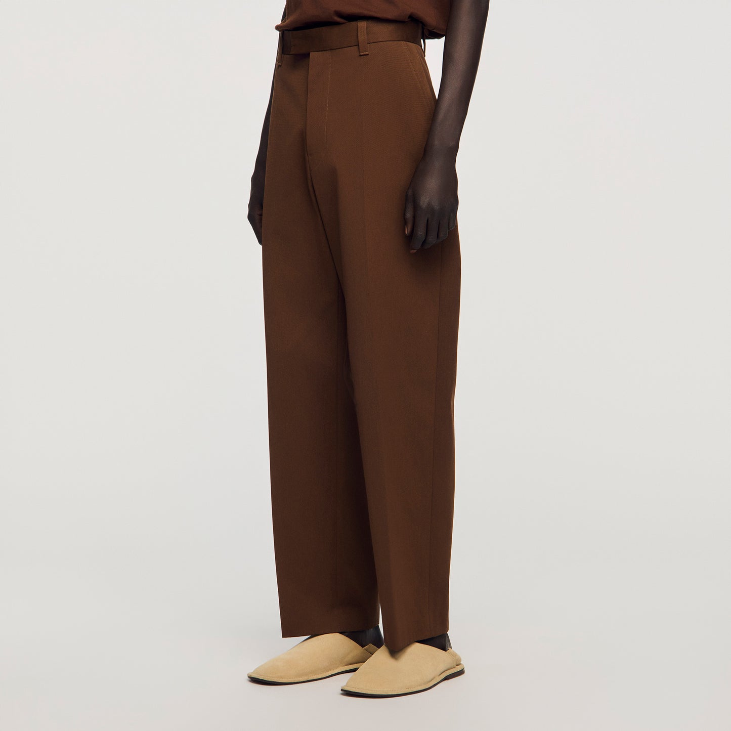 Pantalón ancho de algodón