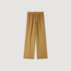 Pantalón ancho de lino elástico