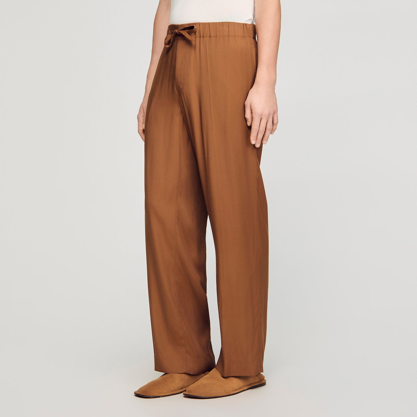 Pantalón fluido elástico con cordón