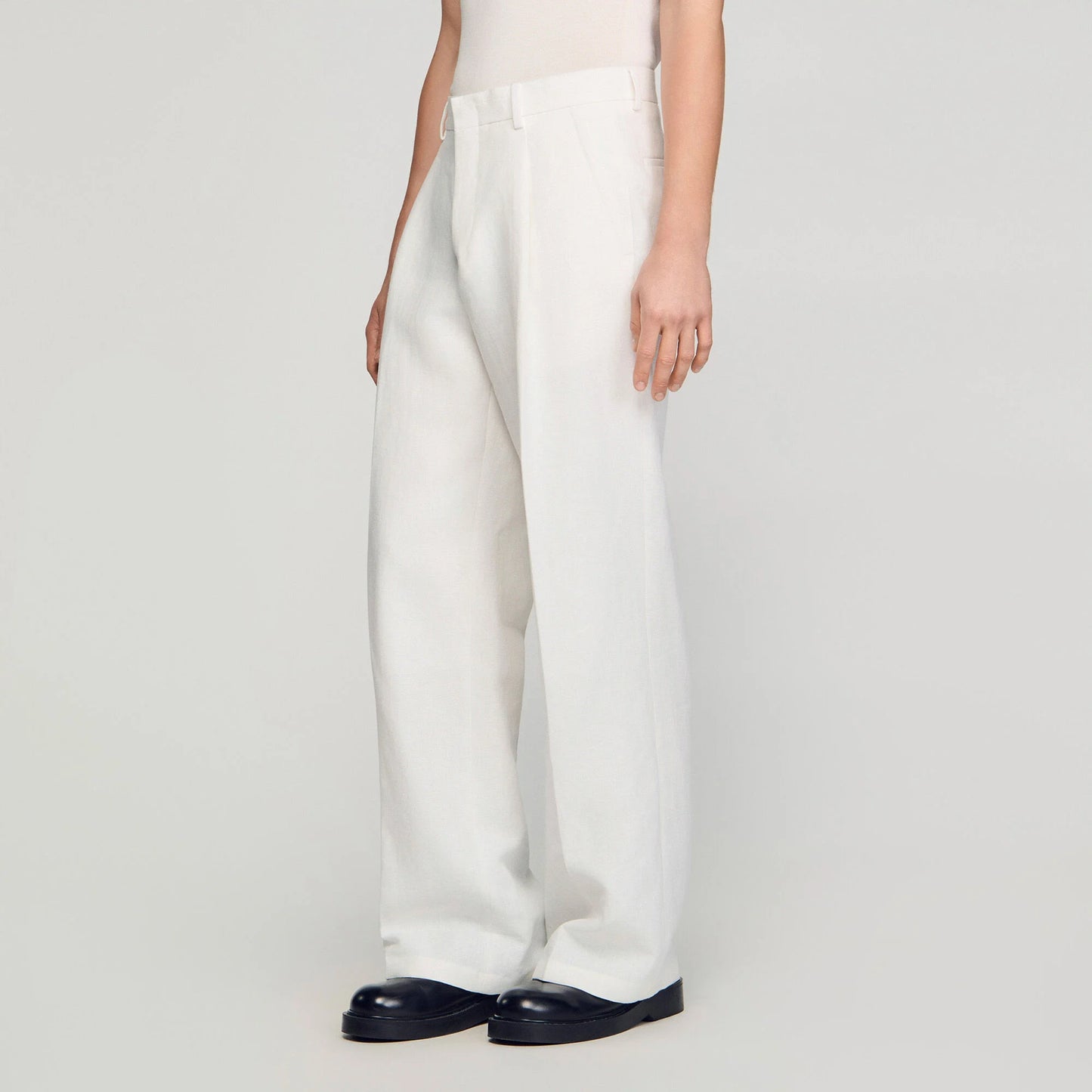 Pantalón de traje de lino