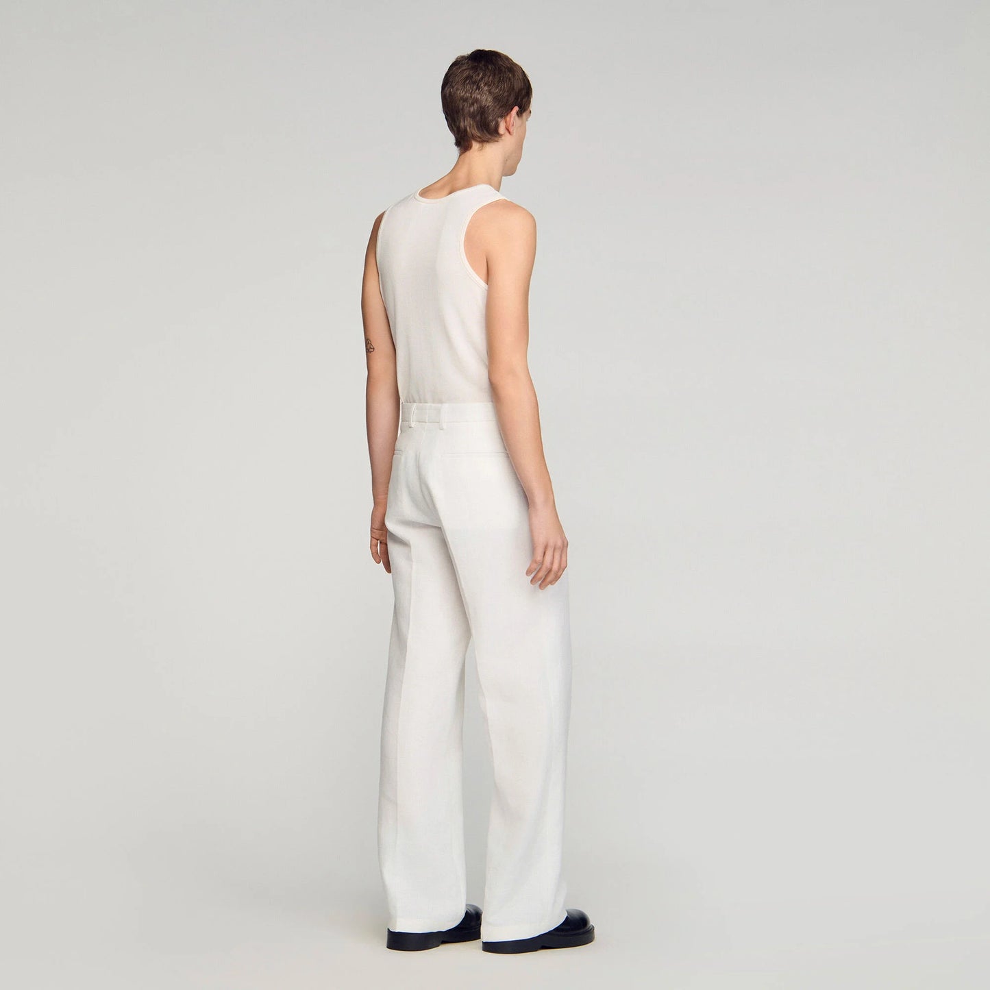 Pantalón de traje de lino