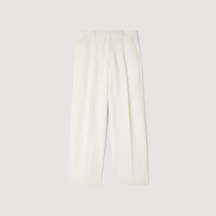 Pantalón de traje de lino