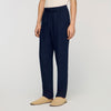Pantalón recto de lino elástico