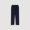 Pantalón recto de lino elástico