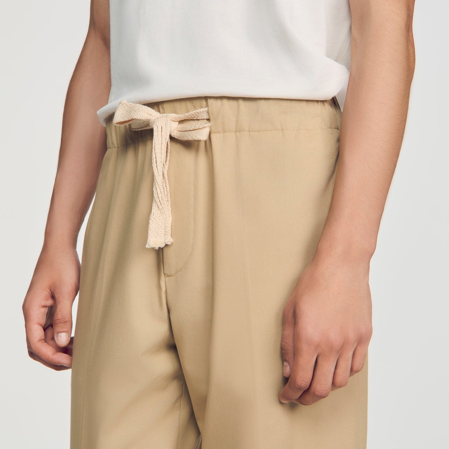 Pantalón ancho de algodón