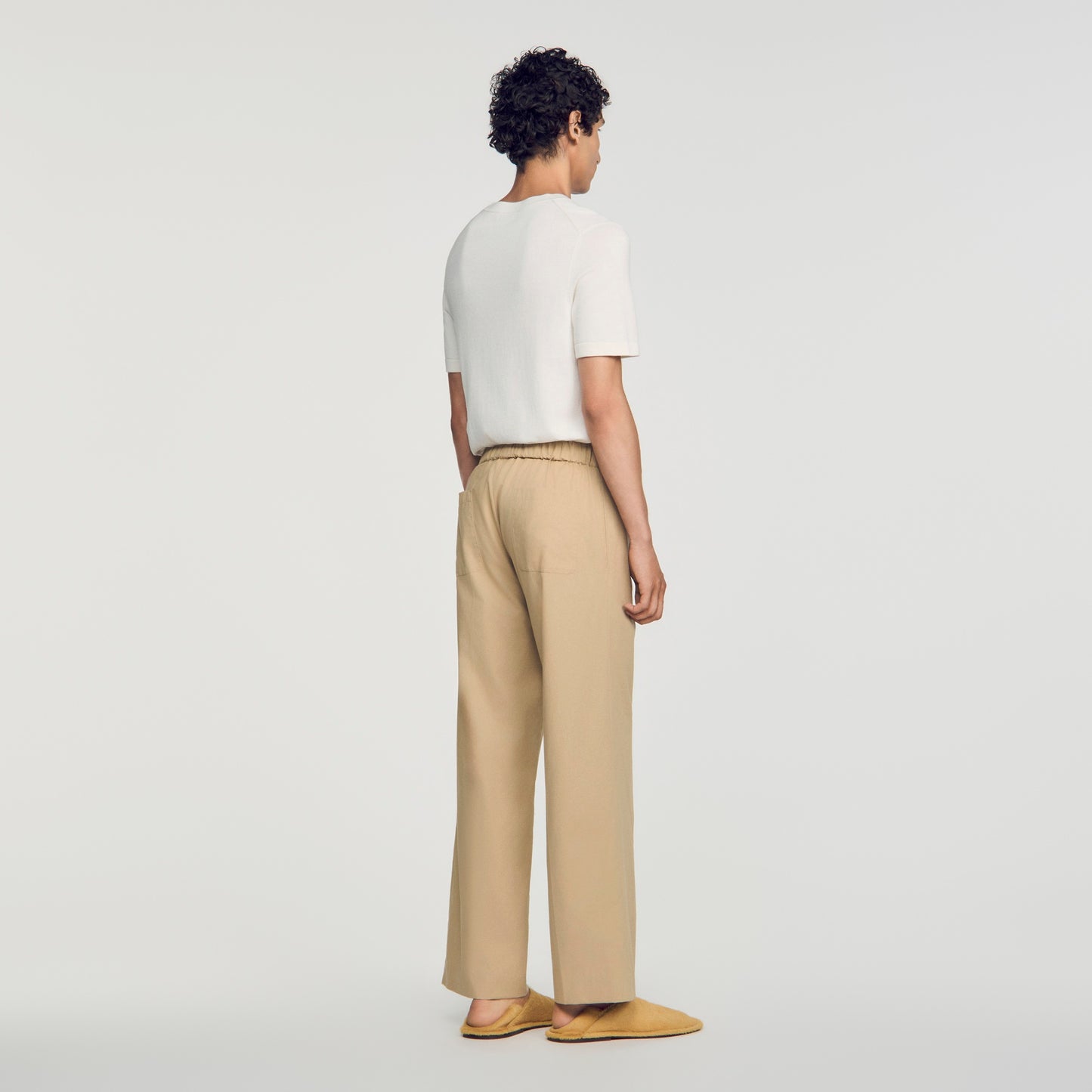 Pantalón ancho de algodón