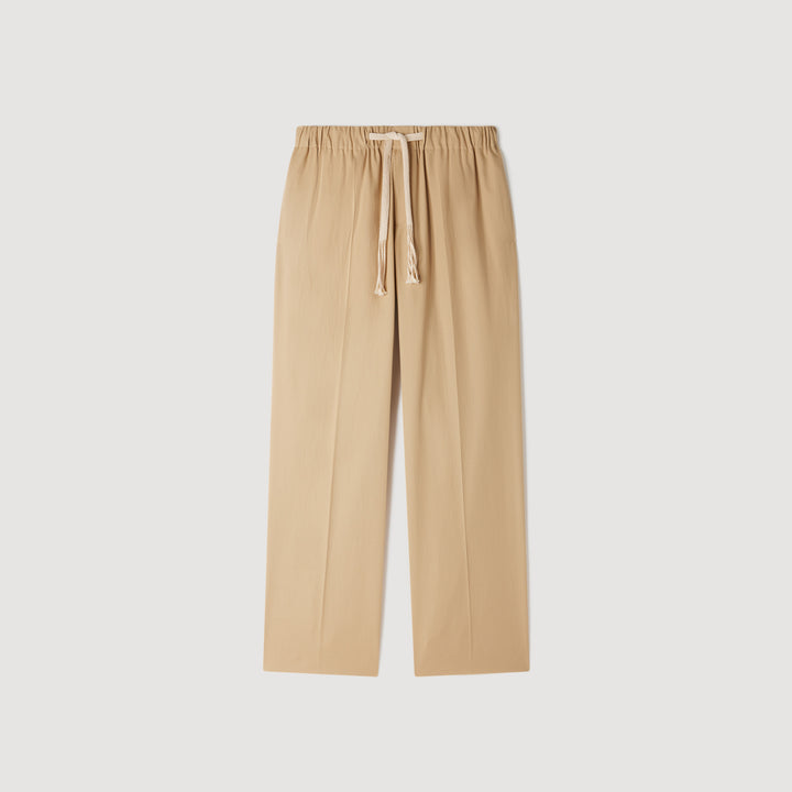 Pantalón ancho de algodón