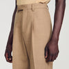 Pantalón de traje amplio de lana
