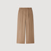 Pantalón de traje amplio de lana