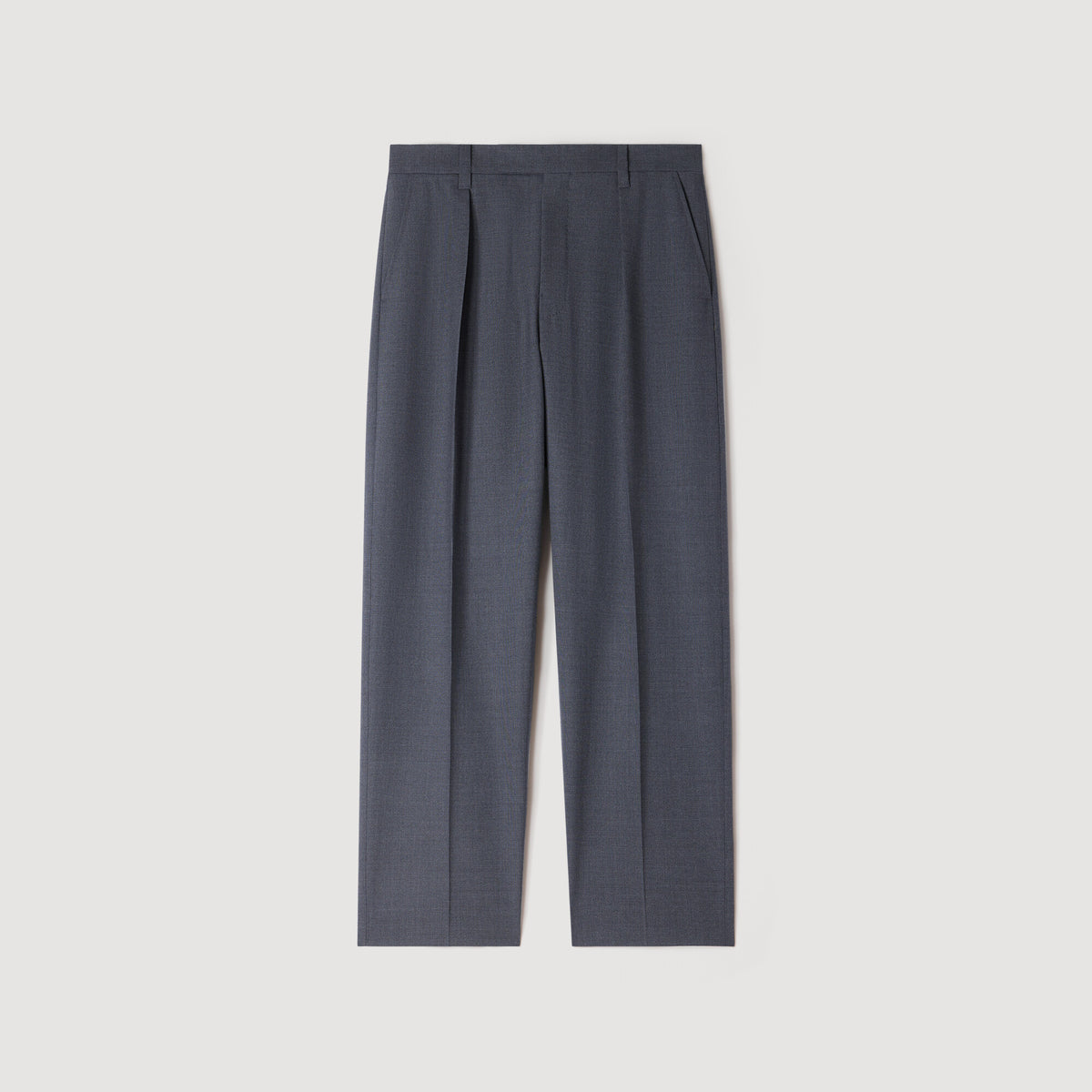 Pantalón ancho de lana