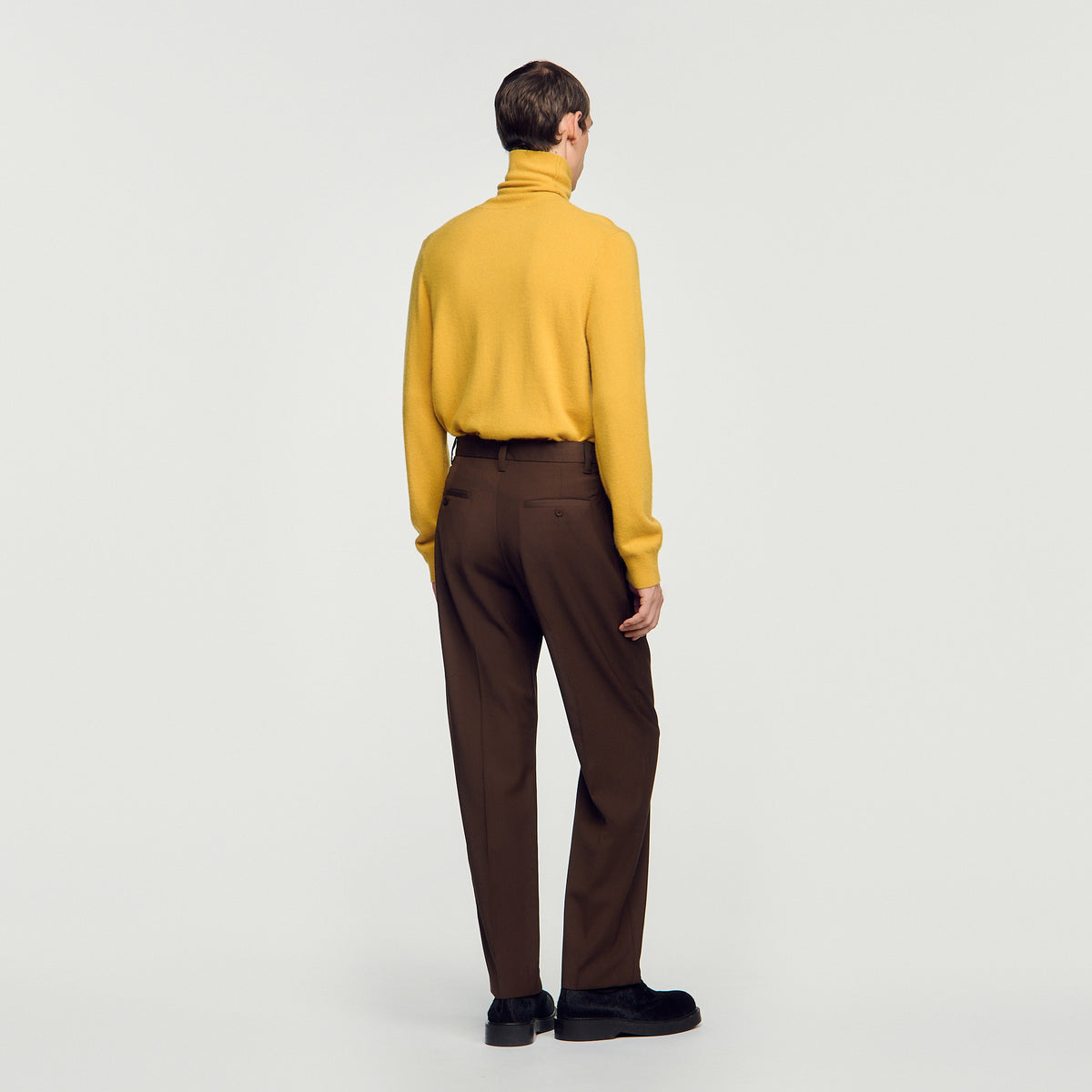 Pantalón ancho de lana