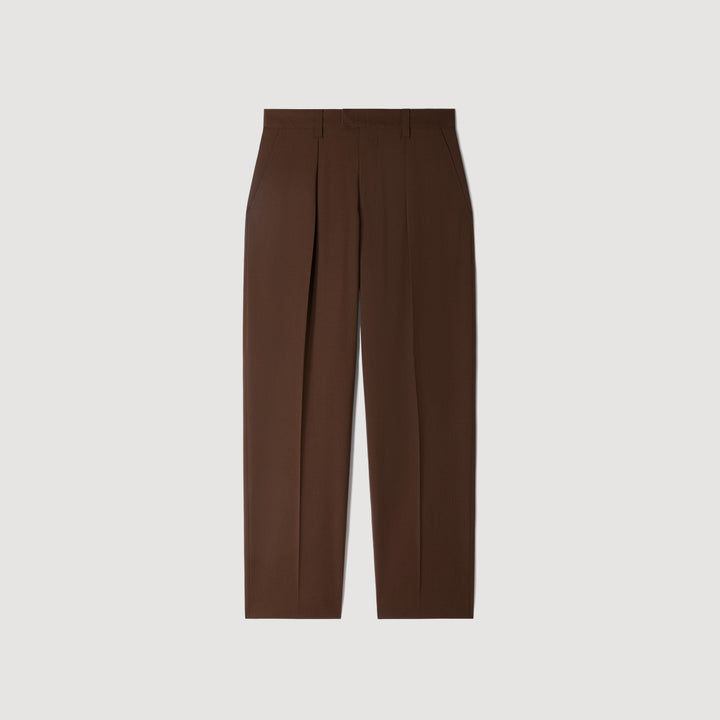 Pantalón ancho de lana