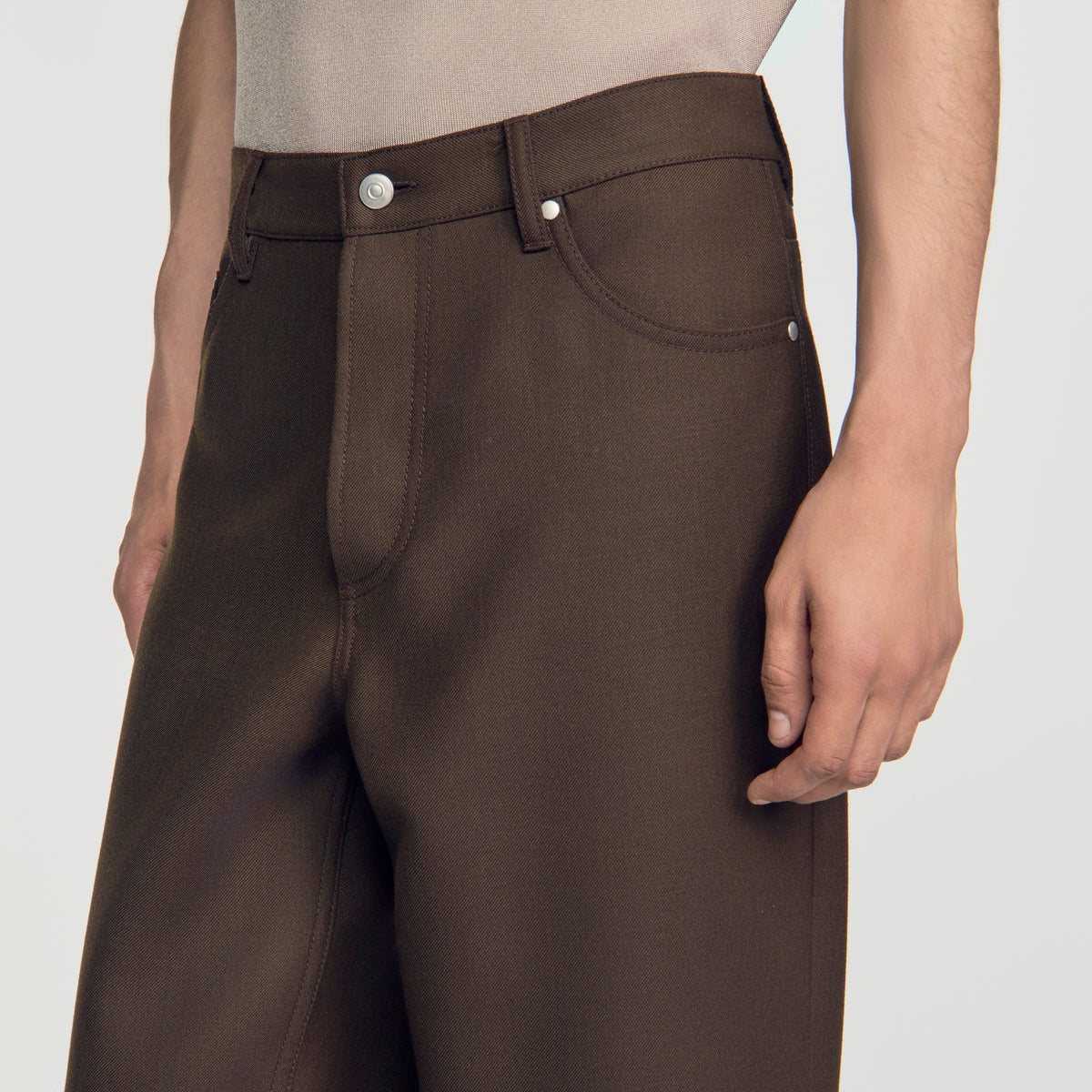 Pantalón recto cinco bolsillos