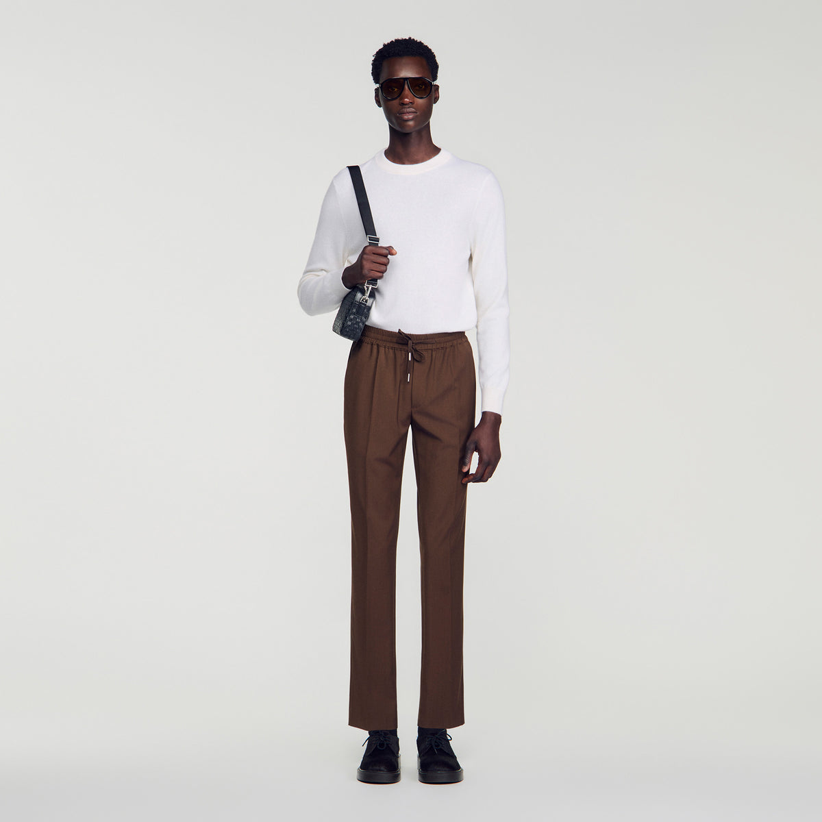 Pantalón elástico de lana