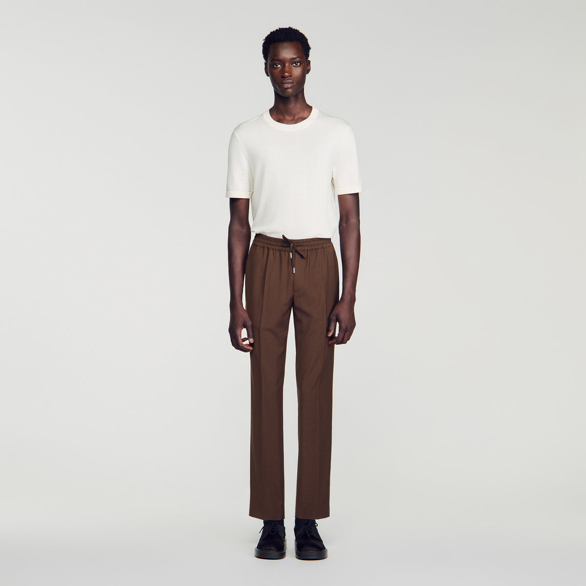 Pantalón elástico de lana