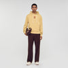 Sudadera con parche de cuero