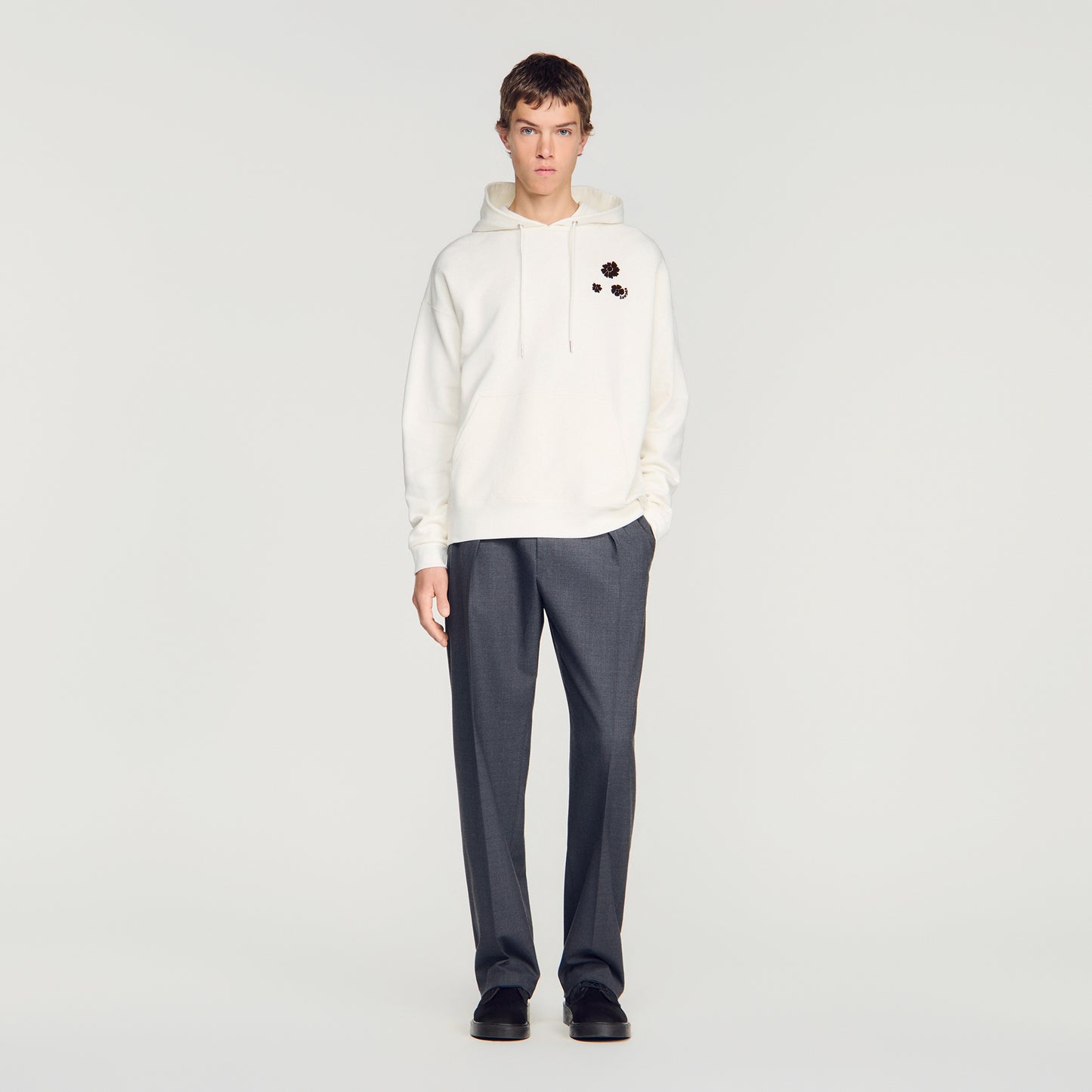 Sudadera oversize estampado floral