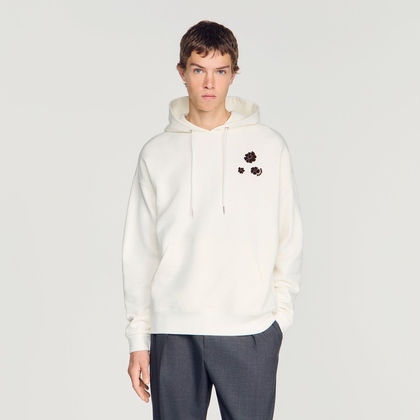 Sudadera oversize estampado floral