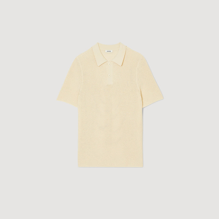 Polo de punto calado