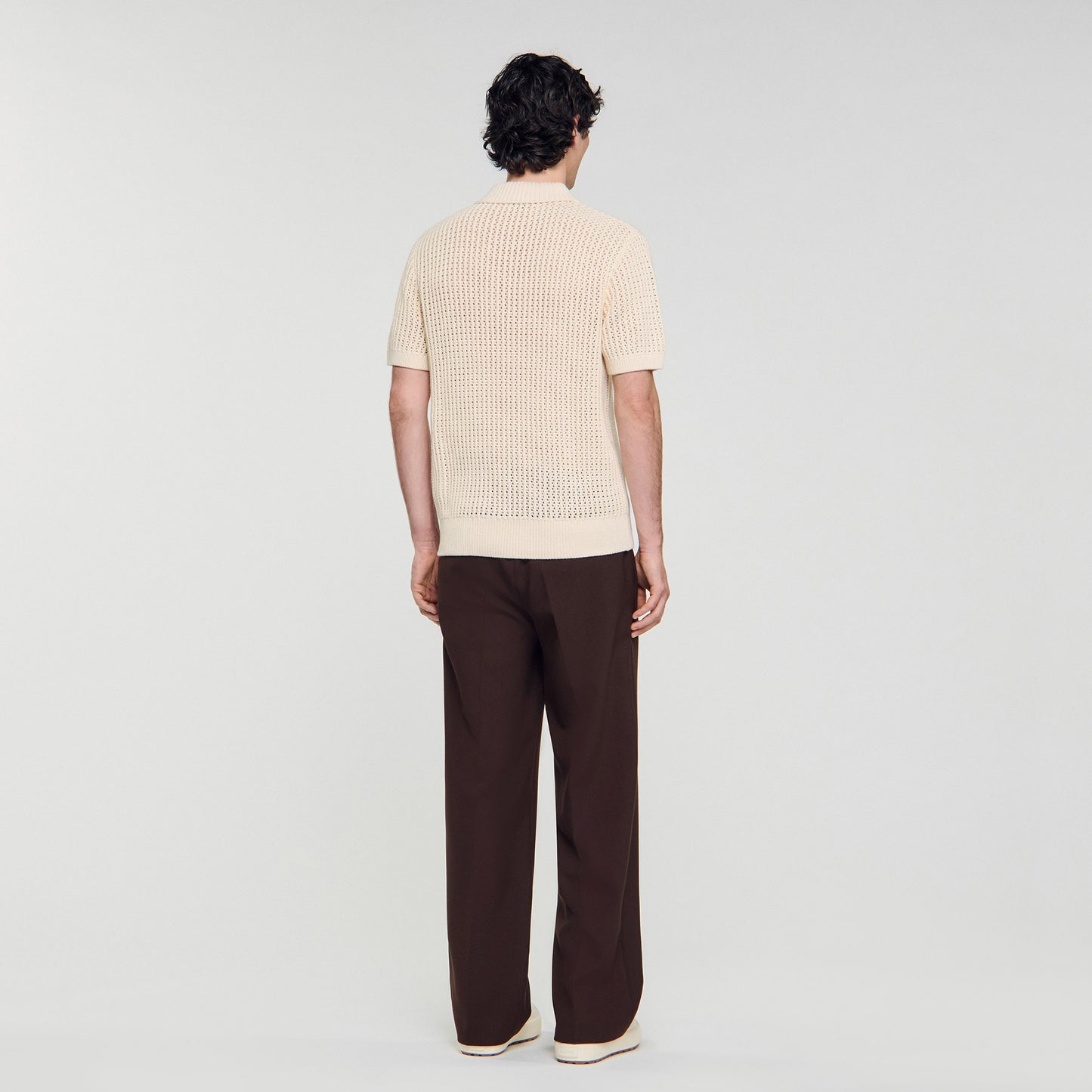 Polo de algodón con cuello polo