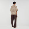 Camisa cárdigan de jacquard cuerda