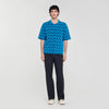 Camisa cárdigan de jacquard cuerda