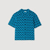 Camisa cárdigan de jacquard cuerda