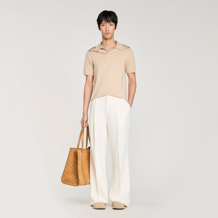 Polo de manga corta y cuello pico