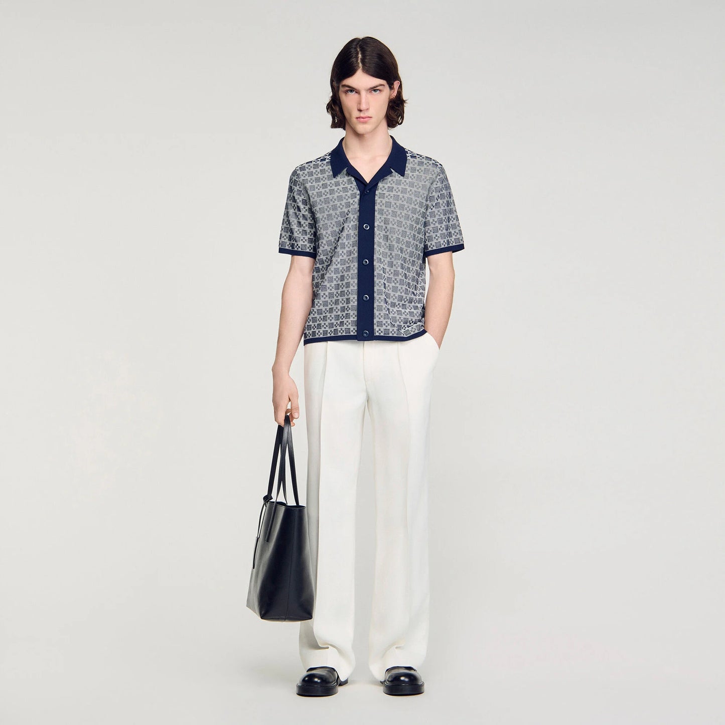 Camisa jacquard Square Cross